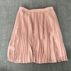 Banana Republic Blush Pink Pleated Skirt